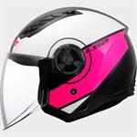 CASCO LS2 OF616 MOD.AIRFLOW2 COVER WHITE/PINK ECE22.06