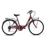 CICLO 26 DONNA GINEVRA 6V ROSSO SCURO