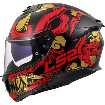 CASCO LS2 FF808 MOD.STREAM 2 INTEGRALE DRAKO BLACK/RED
