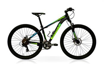 CICLO 27,5 UOMO SIERRA 21V NERO VERDE LUCIDO