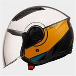 CASCO LS2 OF616 MOD.AIRFLOW2 COVER WHITE-BROWN ECE22.06