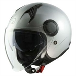 CASCO MPH MOD.NEW ONE ARGENTO LUCIDO ECE 22.06