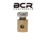 MORSETTO CAMBIO CON DADO IN TESTA LUNGH.9mm PER CAVO 1,9mm