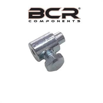 MORSETTO FRIZIONE CON DADO M.4 LUNG.11mm PER CAVO 1,9mm