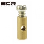 MORSETTO CARBURATORE/GAS VESPA LUNG.9mm FORO D.1,6mm