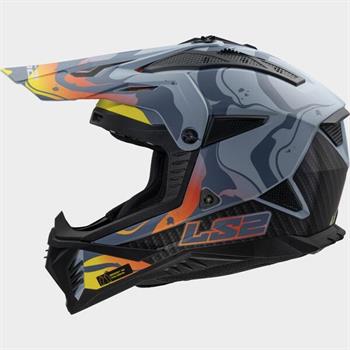 CASCO LS2 MX708 FAST2 WASH MATT DARK GREY ECE22.06
