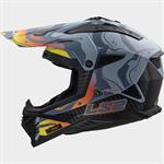 CASCO LS2 MX708 FAST2 WASH MATT DARK GREY ECE22.06