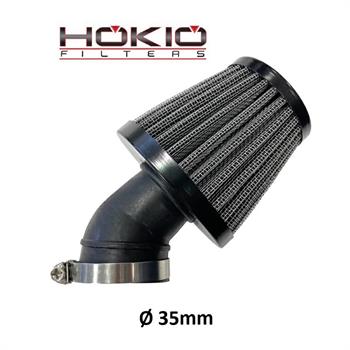 FILTRO ARIA RACING A CONO ATTACCO D.35 INCLINATO 45°