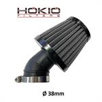FILTRO ARIA RACING A CONO ATTACCO D.38 INCLINATO 45°