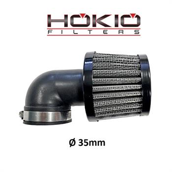 FILTRO ARIA RACING A CONO ATTACCO D.35 INCLINATO 90°