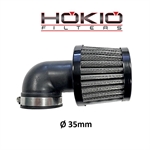 FILTRO ARIA RACING A CONO ATTACCO D.35 INCLINATO 90°