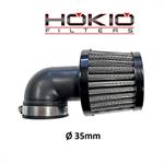 FILTRO ARIA RACING A CONO ATTACCO D.35 INCLINATO 90°