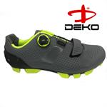 SCARPA MTB DEKO MOD.TECH GRIGIA/GIALLA 1 STRAPPO + BOA