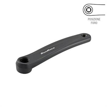 PEDIVELLA SX ALLOY PERNO QUADRO 170mm SUNRACE