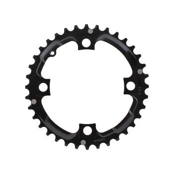 CORONA MTB 36D BCD104 NERA 2x11V ACCIAIO 4 FORI