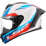 CASCO LS2 FF820 MOD.RAPID 3 HYPER WHITE/BLU/RED ECE22.06