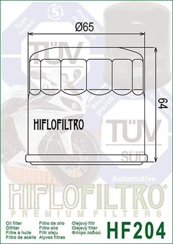 FILTRO OLIO HF204 HONDA-KAWASAKI-YAMAHA