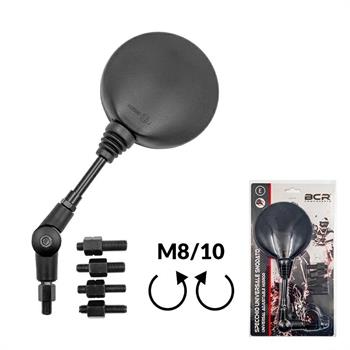SPECCHIO RICHIUDIBILE UNIVERSALE TONDO C/ADATTATORI M8/M10