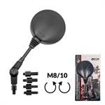 SPECCHIO RICHIUDIBILE UNIVERSALE TONDO C/ADATTATORI M8/M10