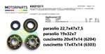 CUSCINETTI E PARAOLI BANCO(KIT) VESPA 50-90