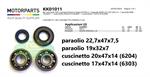CUSCINETTI E PARAOLI BANCO(KIT) VESPA 50-90
