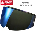 VISIERA CASCO LS2 OF906 ADVANT IRIDIUM BLUE