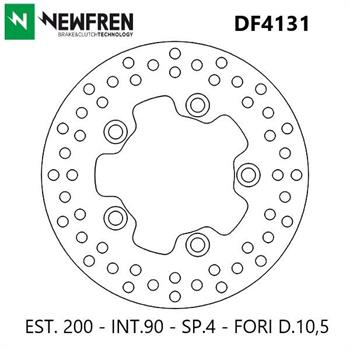 DISCO FRENO POST. KYMCO AGILITY CARRY 125-LIKE r.o.00143081