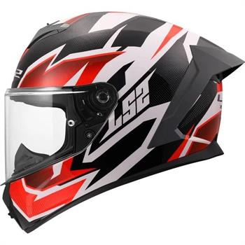 CASCO LS2 FF820 MOD.RAPID 3 XTREME BLACK/RED ECE22.06