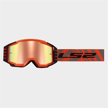 MASCHERA LS2 MOD.CHARGER PRO H-V ORANGE IRIDIUM VISOR