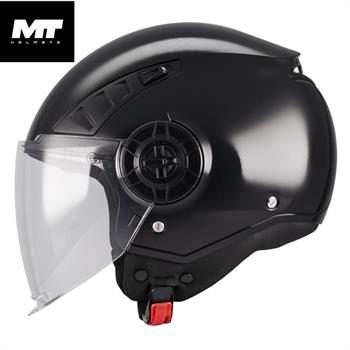CASCO MT MOD.AERIS NERO LUCIDO ECE 22.06