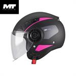 CASCO MT MOD.AERIS BLACK MAT-PINK ECE 22.06