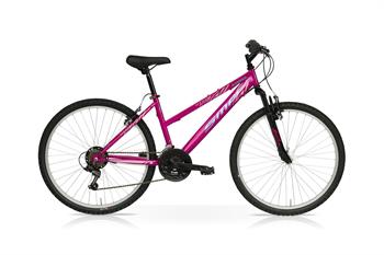 CICLO 26 MTB DONNA AZUMA 18V V-BRAKE FUXIA