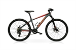 CICLO MTB 27,5 OKAAM DISK 8V MONOCORONA TITANIO ARANCIO