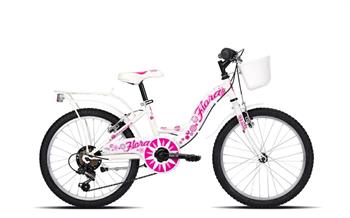 CICLO 20 BIMBA FLORA FLOWER 6V TY21 BIANCO