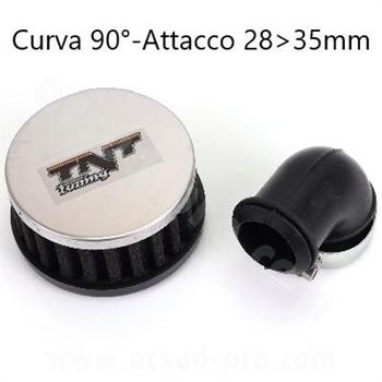 FILTRO ARIA RACING TNT ATTACCO D.28>35 CURVA 90°