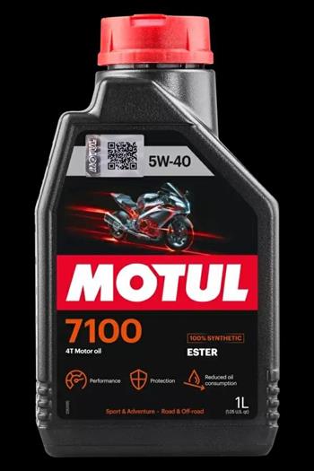 OLIO MOTUL 7100 5W40 4T 1LT 100% SINT.