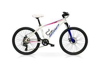 CICLO MTB 24 OKAAM DISK 8V MONOCORONA BIANCO FUXIA