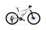 CICLO MTB 24 OKAAM DISK 8V MONOCORONA BIANCO FUXIA