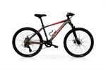 CICLO MTB 24 OKAAM DISK 8V MONOCORONA TITANIO ARANCIO