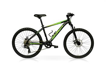 CICLO MTB 24 OKAAM DISK 8V MONOCORONA NERO VERDE