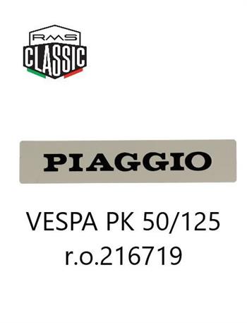 TARGHETTA PIAGGIO PICCOLA ALL. VESPA PK 100S r.o 216719