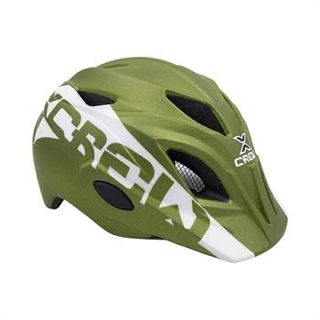 CASCO CICLO RAGAZZO/A X-CREW MIS. M (52-56cm) VERDE MILIT.