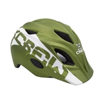 CASCO CICLO RAGAZZO/A X-CREW MIS. M (52-56cm) VERDE MILIT.