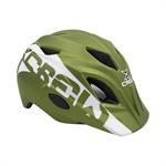 CASCO CICLO RAGAZZO/A X-CREW MIS. M (52-56cm) VERDE MILIT.