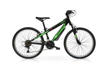 CICLO 24 MTB UOMO RADIANT 18 VELOCITA' NERO VERDE