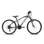 CICLO 24 MTB FIRE GTI 2.0 18V ACCIAIO V.BRAKE GRIGIO