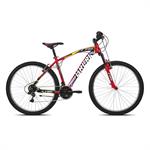 CICLO 24 MTB FIRE GTI 2.0 18V ACCIAIO V.BRAKE ROSSO