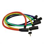 LUCCHETTO A CAVO DIAMETRO 6mm LUNGHEZZA 650mm COLORI ASSORT.