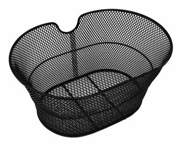 CESTINO ANTERIORE OVALE ACCIAIO 30x18x39cm SENZA GANCI