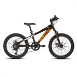 CICLO 20 MTB OVERBY 6V ALLOY NERO/ARANCIO DISK FRONT SUSP.